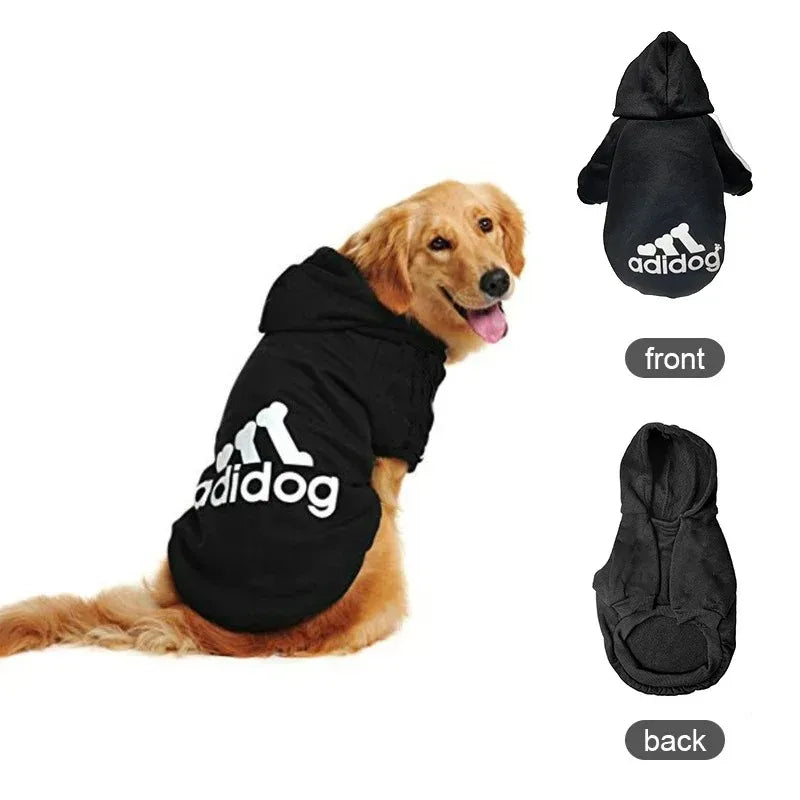 Adidog Autumn Winter Warm Dog Clothes Dog Hoodies Pet Warm Coat for Medium Large Dog Jacket Sweater Puppy French Bulldog Clothes