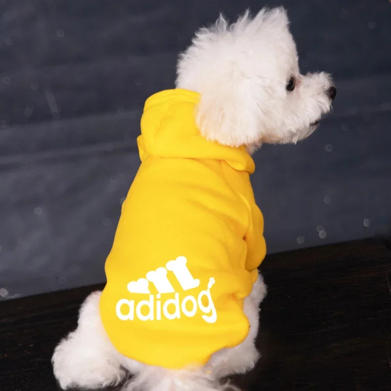 Adidog Autumn Winter Warm Dog Clothes Dog Hoodies Pet Warm Coat for Medium Large Dog Jacket Sweater Puppy French Bulldog Clothes